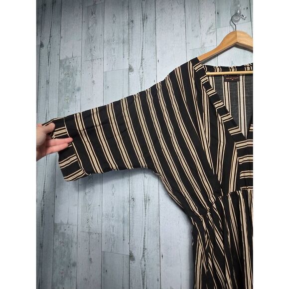Uma and Leopold Anita Striped Midi Kaftan Dress Sz. XL - Picture 9 of 10